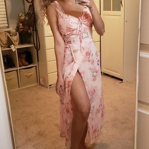 NWT yumi Kim floral summer spring pink dress XS